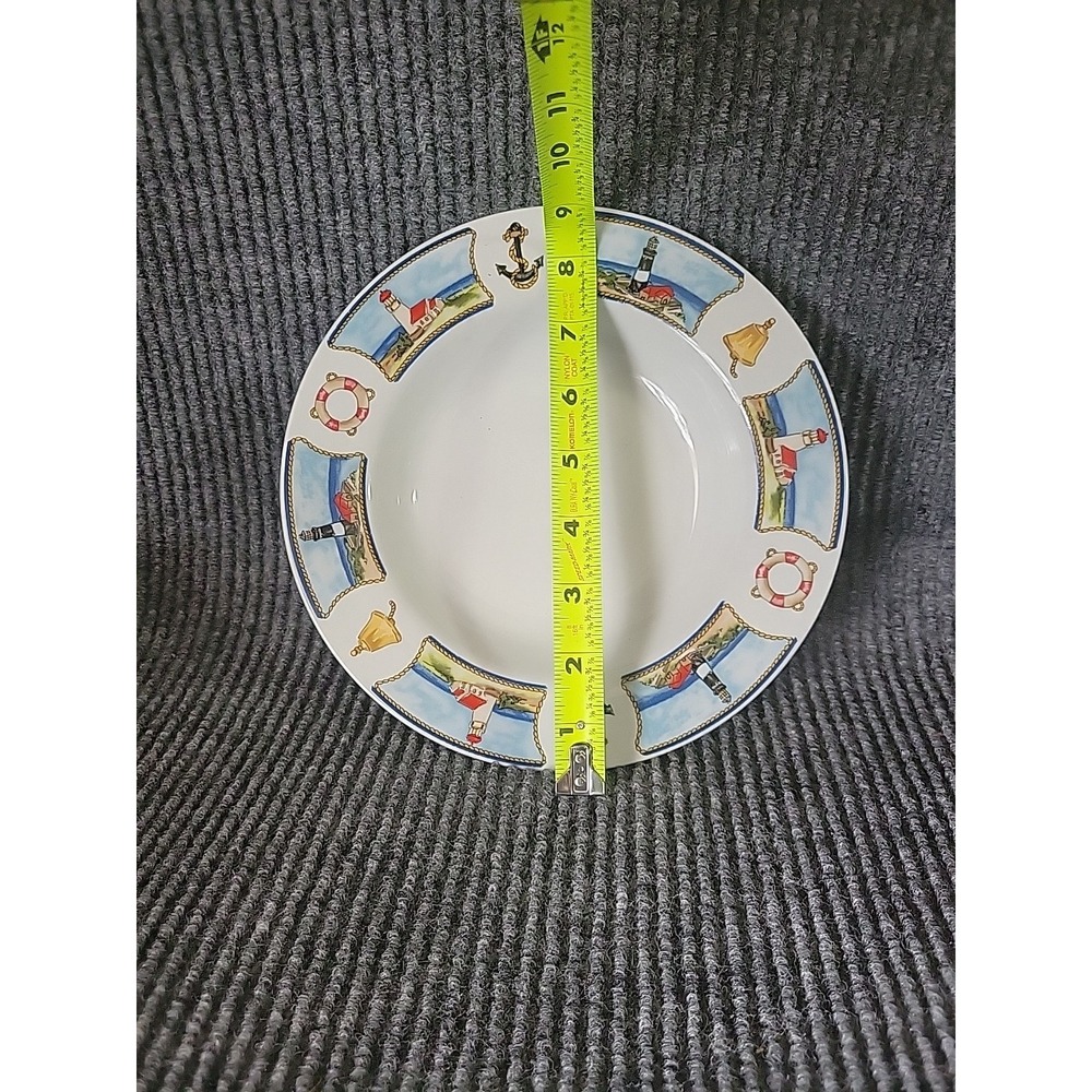 American Atelier Anchor's Away 5139 Soup Bowl 8.5" Porcelain - Picture 2 of 3